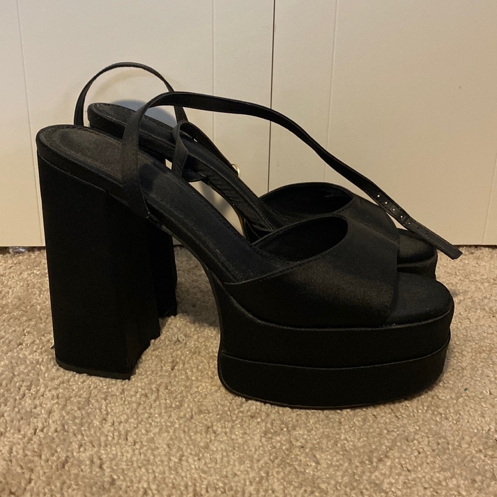 ASOS Ankle Wrap Platform Heel Size 10
